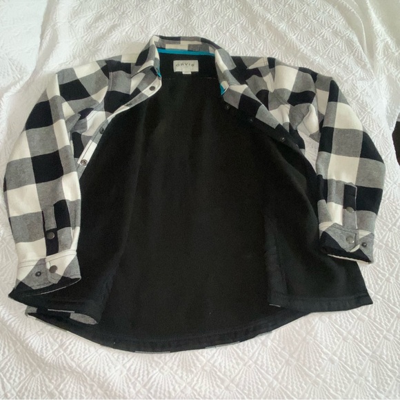 Buffalo Plaid Fleece Lined Flannel Pinnacle Shirt Jacket Size Large Orvis - Picture 8 of 12